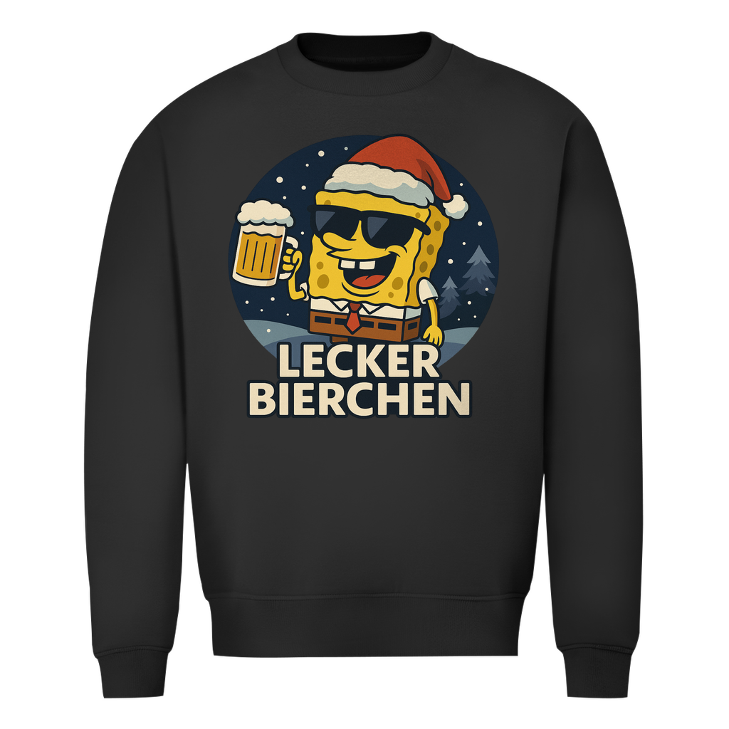 Lecker Bierchen Xmas Edition Weihnachtspullover in Schwarz
