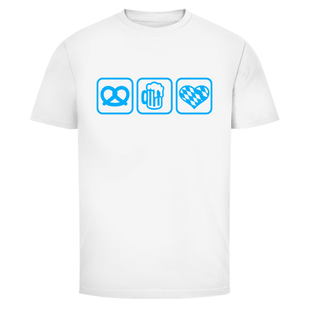 Unisex Wiesn Shirt– Brezel, Bier & Herz
