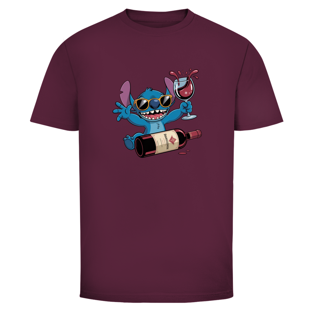 Weinparty T-Shirt in Bordeaux
