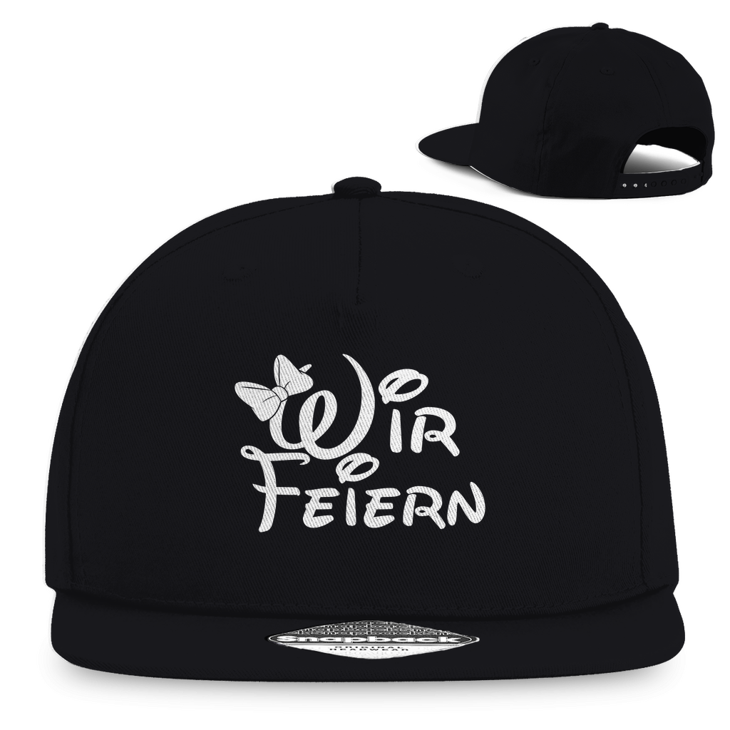 🖤 „Wir feiern“ – Cap für die Partycrew
