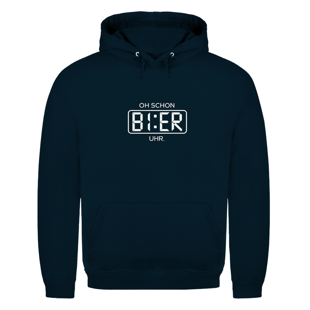 Unisex-Hoodie – Oh schon Bier Uhr