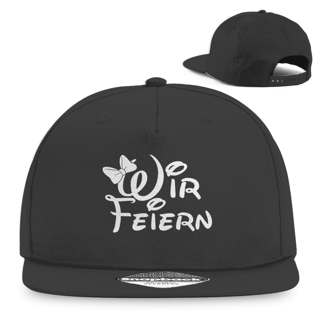 🖤 „Wir feiern“ – Cap für die Partycrew
