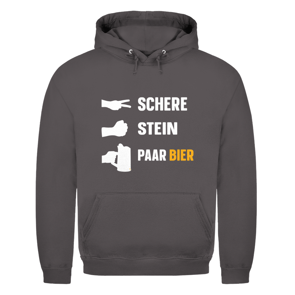 Unisex Hoodie - Schere, Stein, Paar Bier