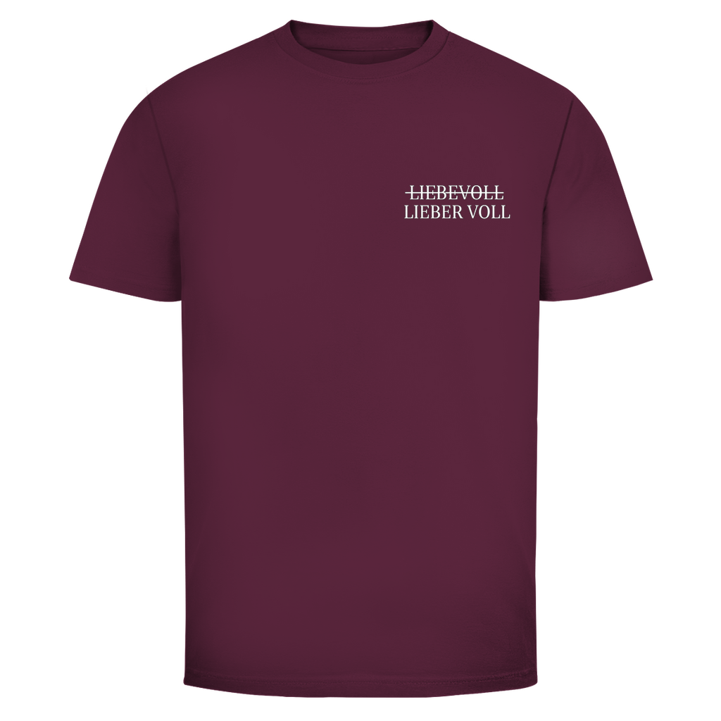 T-Shirt Männer Minimalistisch– Lieber voll