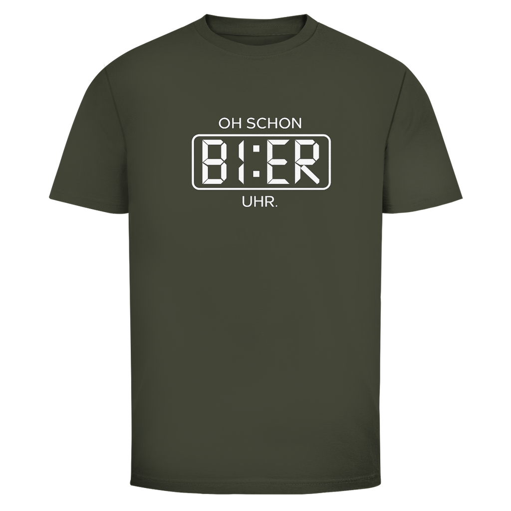 T-Shirt Männer – Oh schon Bier Uhr