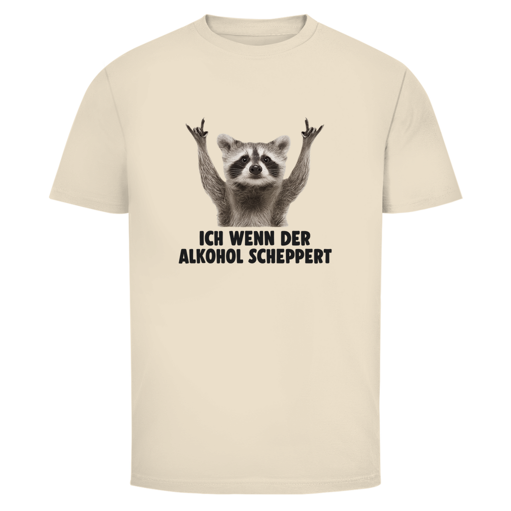 T-Shirt Männer - Ich wenn der Alkohol scheppert