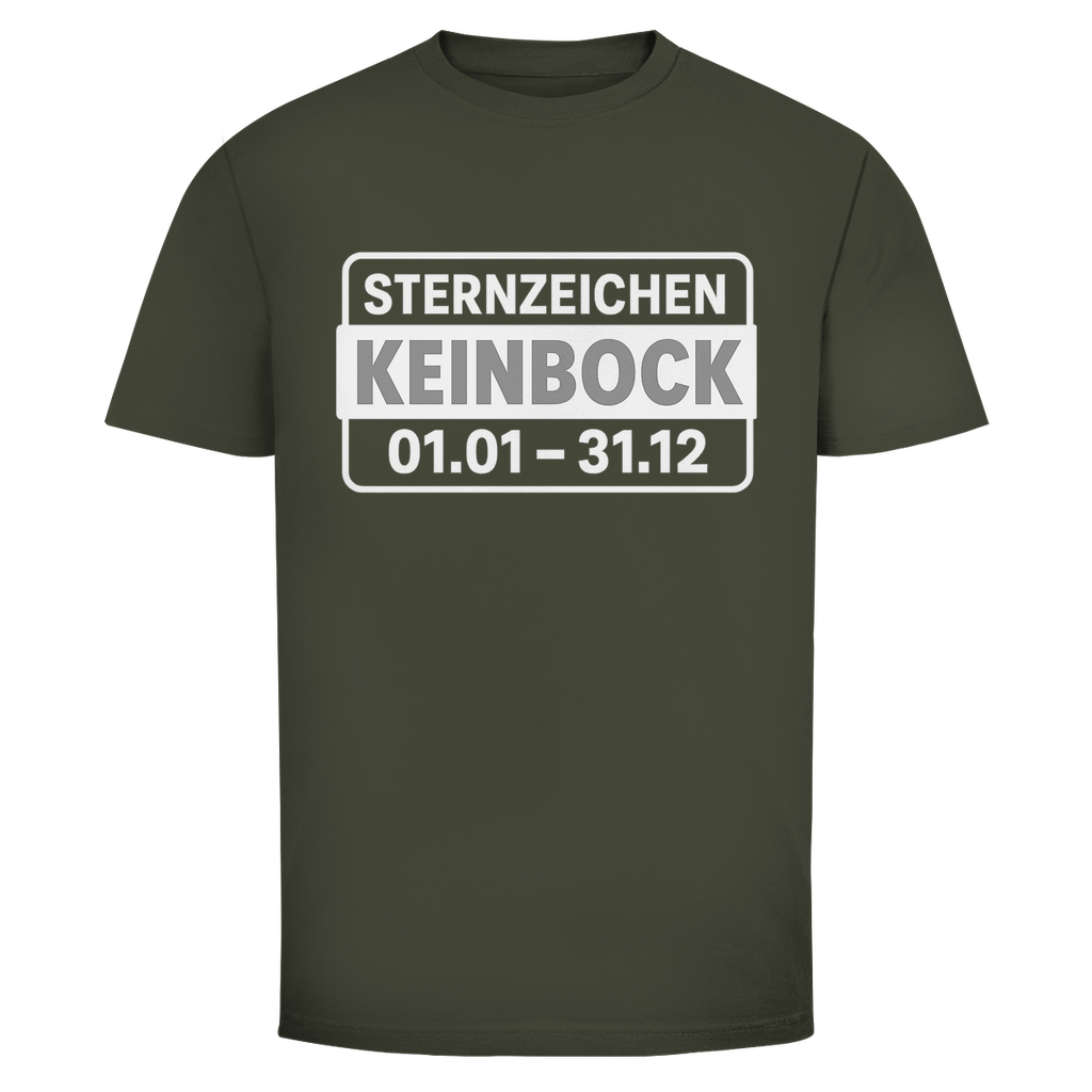 T-Shirt Männer – „Sternzeichen Kein Bock“