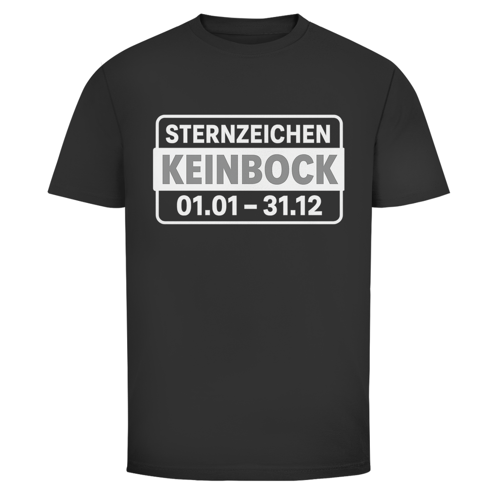 T-Shirt Männer – „Sternzeichen Kein Bock“