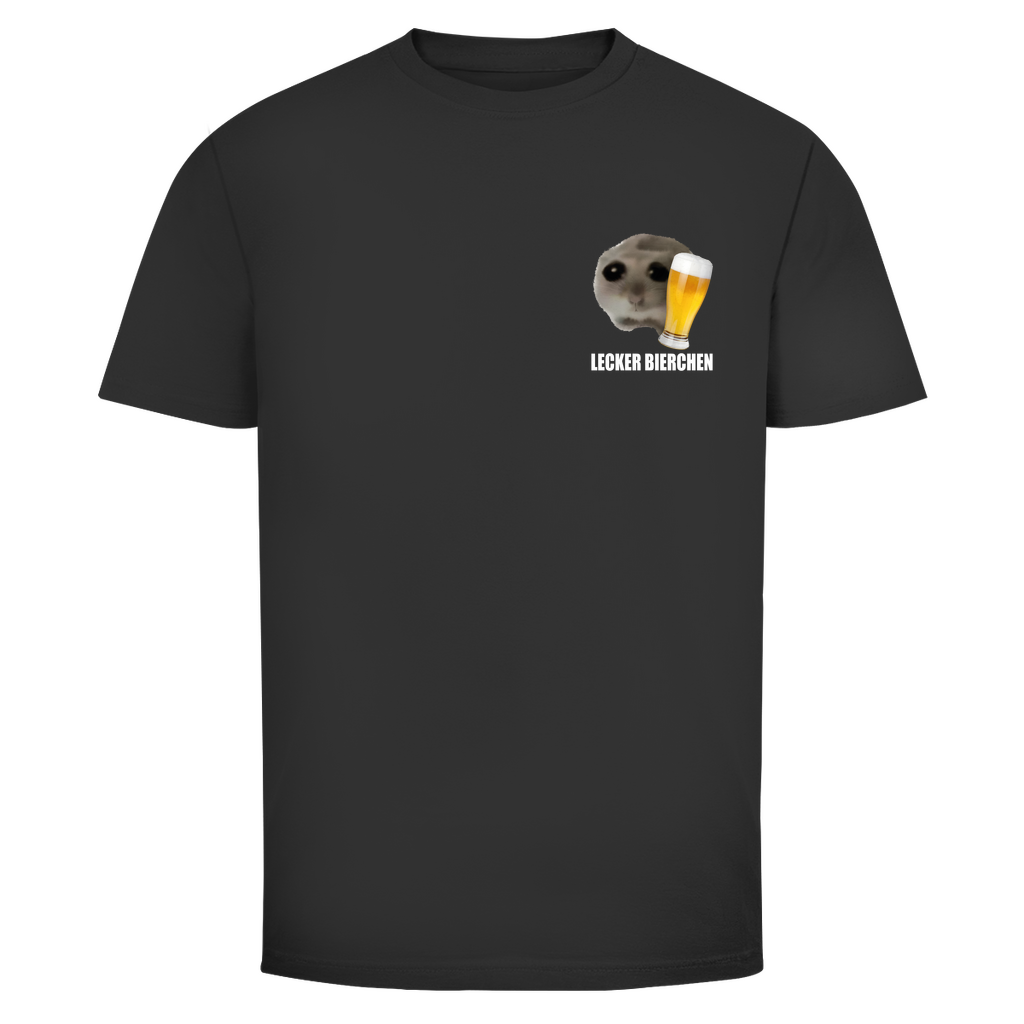 T-Shirt Männer– Lecker Bierchen meme Minimaslistisch