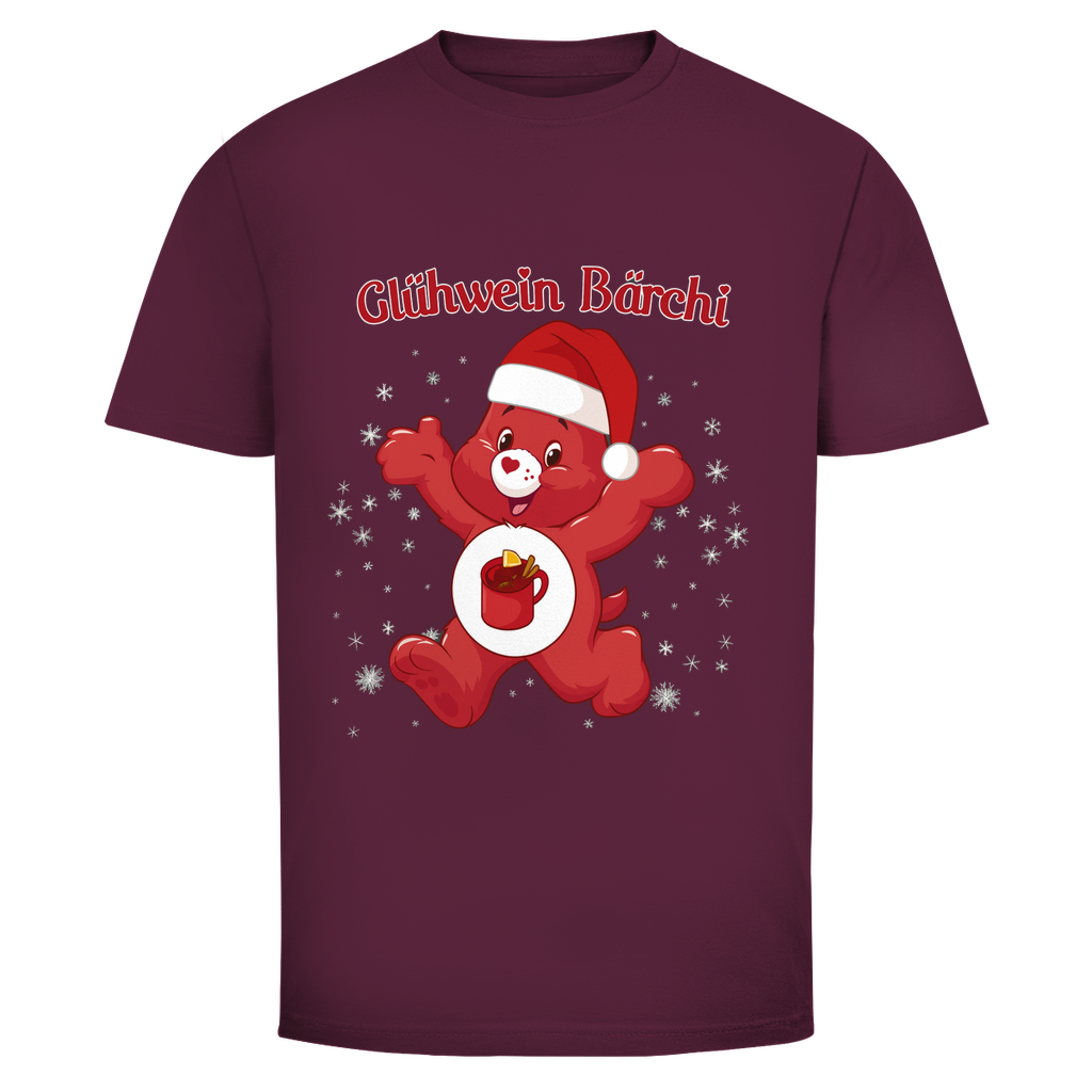 Glühwein Bärchi Weihnachtsshirt in Bordeaux