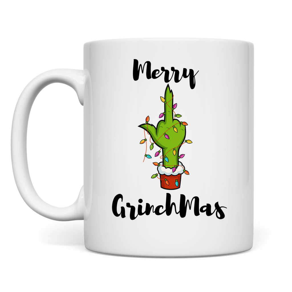 Merry Grinchmas Mittelfinger | Tasse