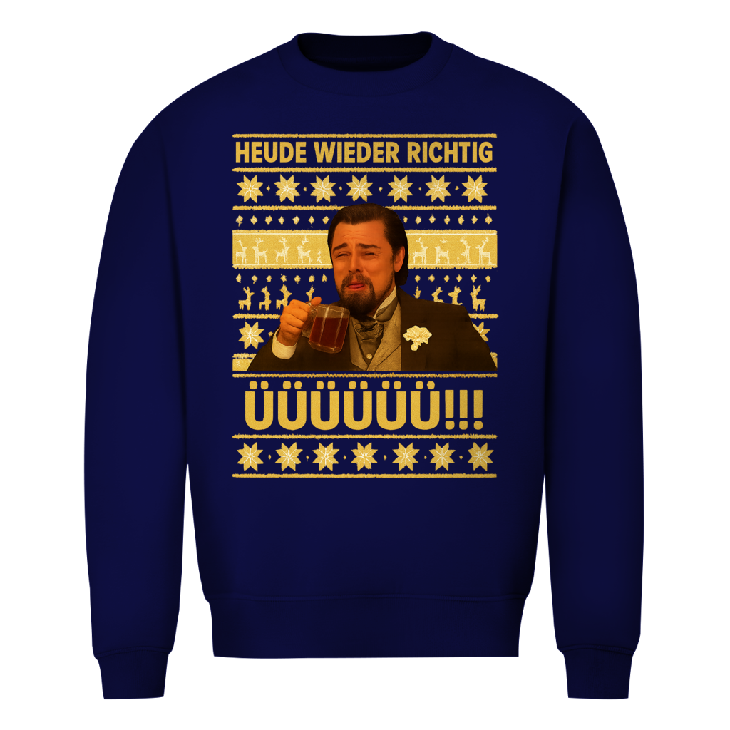 Heude wieder richtig ÜÜÜÜ Xmas Edition Ugly Christmas Sweater in Navy