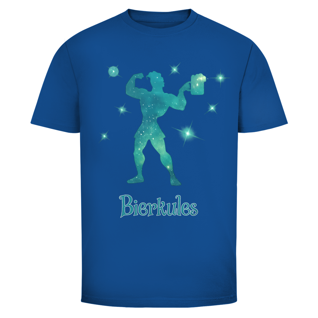 Bierkules T-Shirt in Royalblau