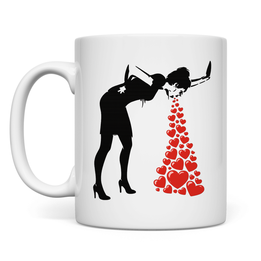 Herzen kotzen | Tasse