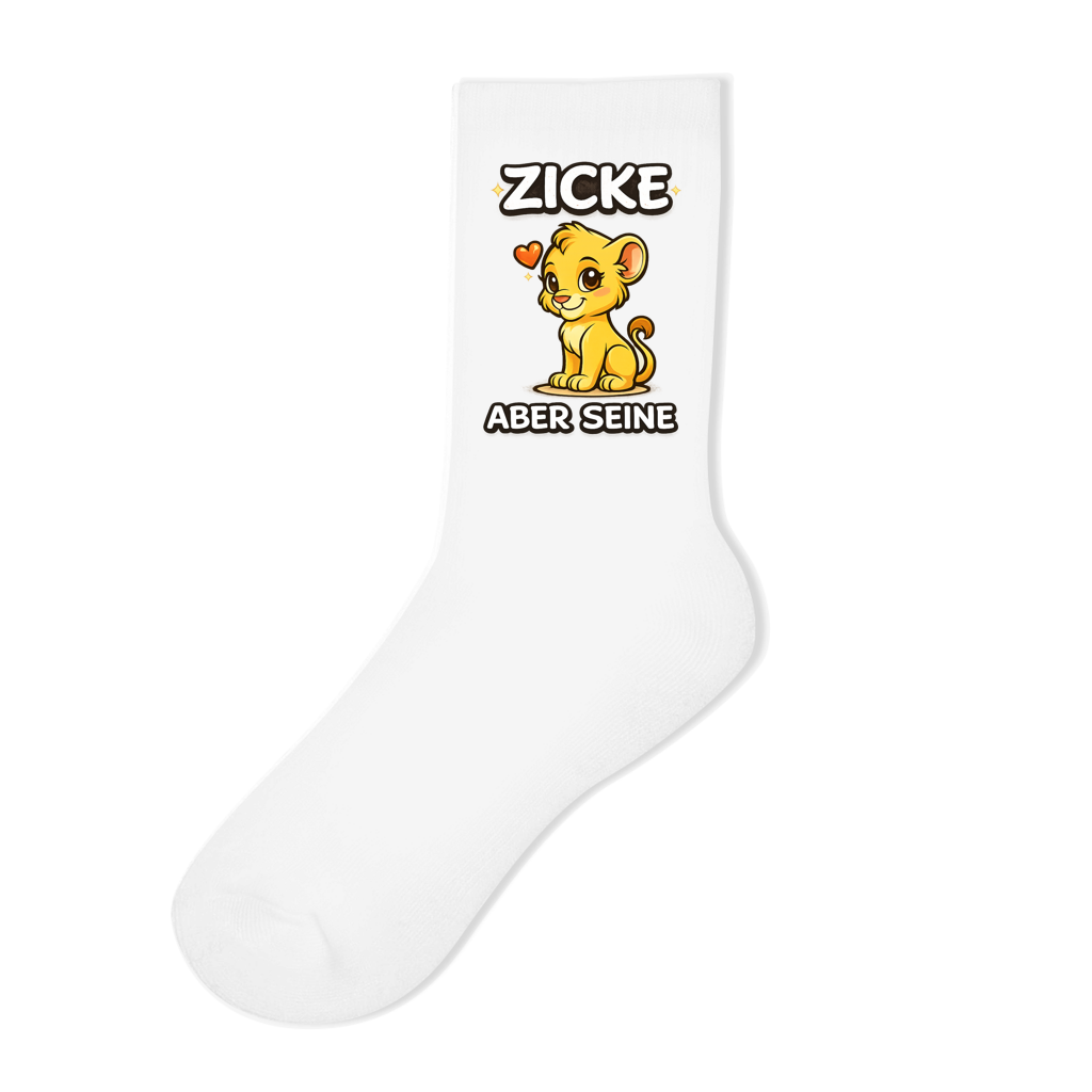 Zicke aber seine Löwin | Socken