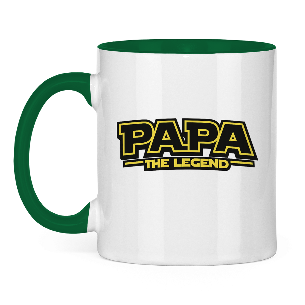 Papa the Legend | zweifarbige Tasse