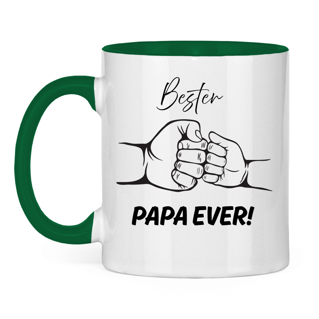 Bester Papa Ever | zweifarbige Tasse