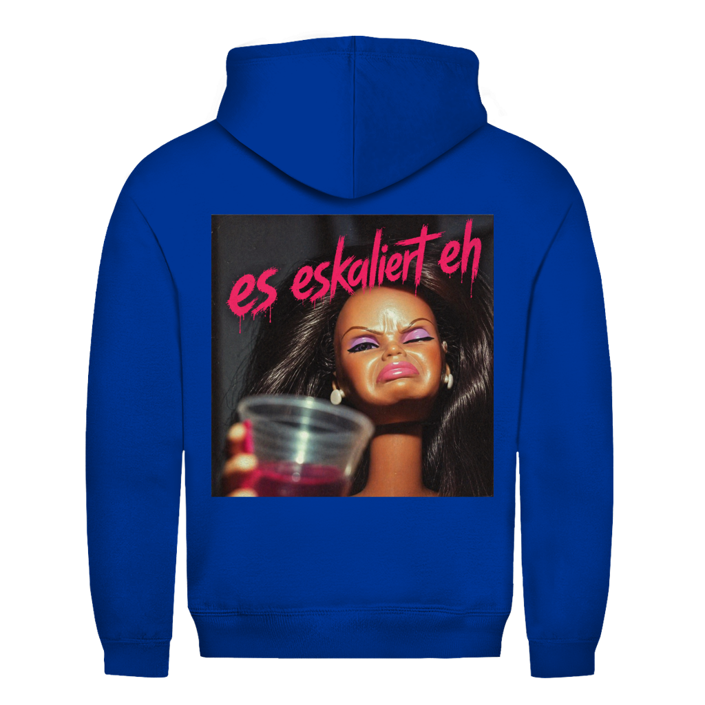 Doll es eskaliert eh Rückendruck | Unisex Hoodie