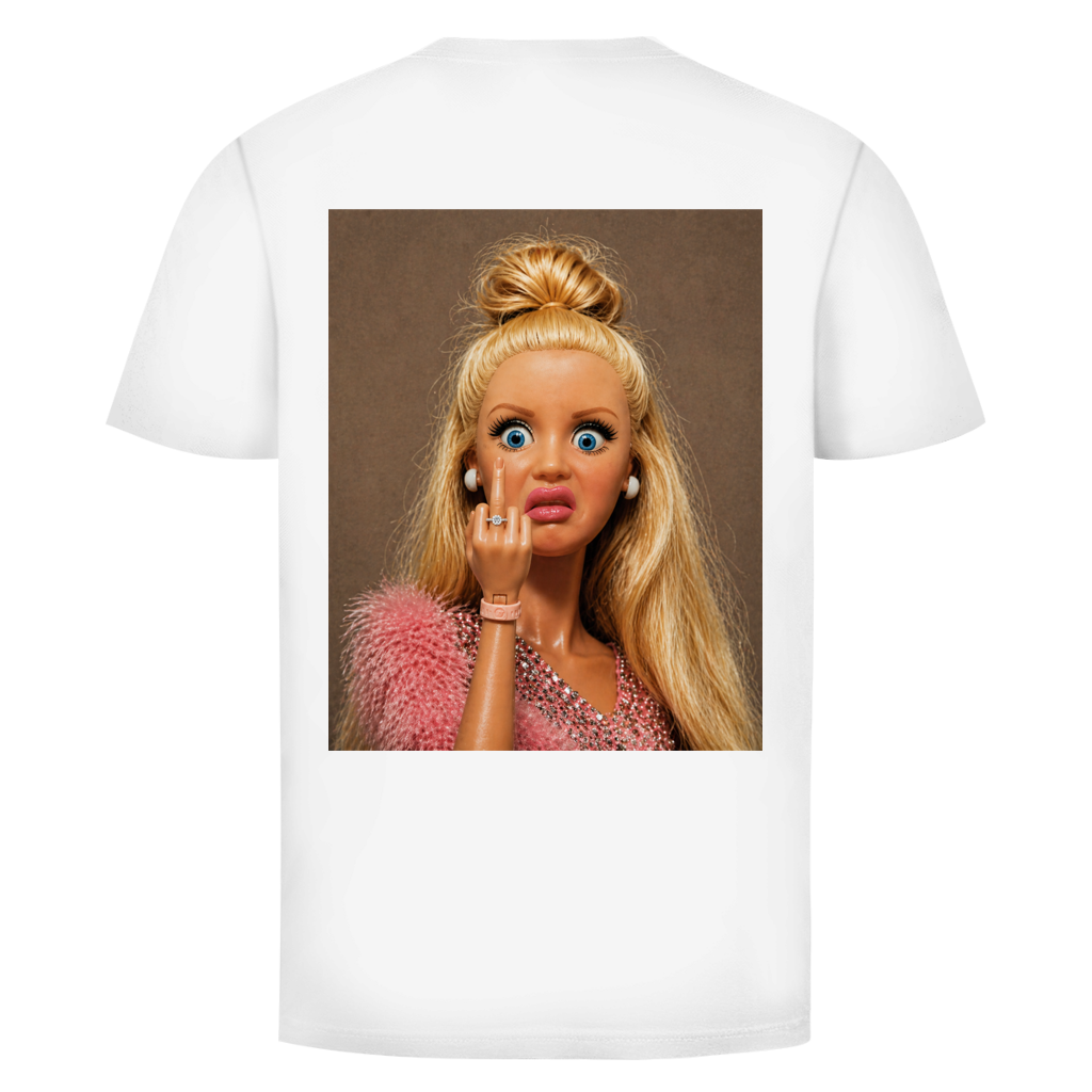 Fuck you Doll Rückendruck | Unisex T-Shirt | BLACK & WHITE Edition
