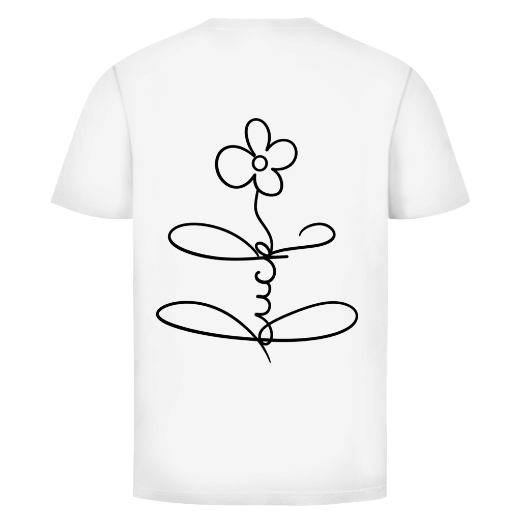 Fuckblume Rückendruck | Unisex T-Shirt | BLACK & WHITE Edition