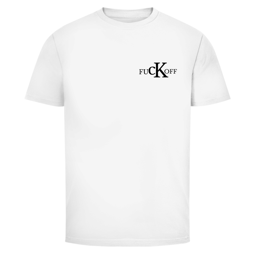 FuCKoff Brustdruck | Unisex T-Shirt | BLACK & WHITE Edition