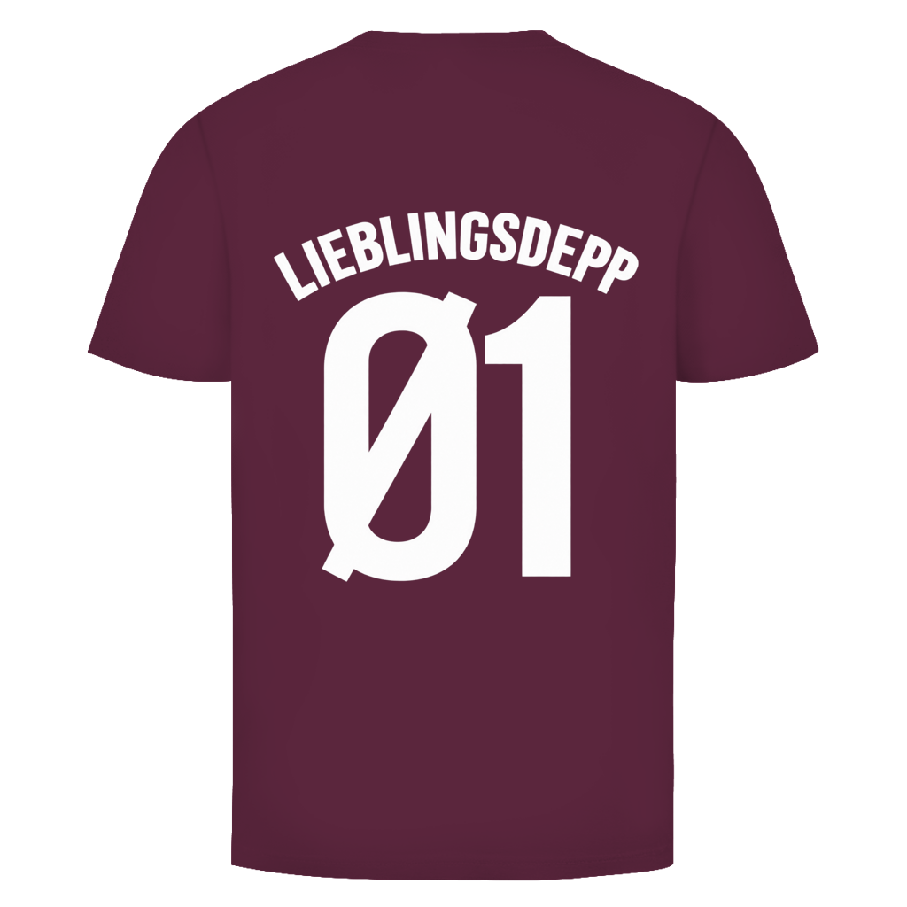 Lieblingsdepp 01 Rückendruck | Unisex T-Shirt