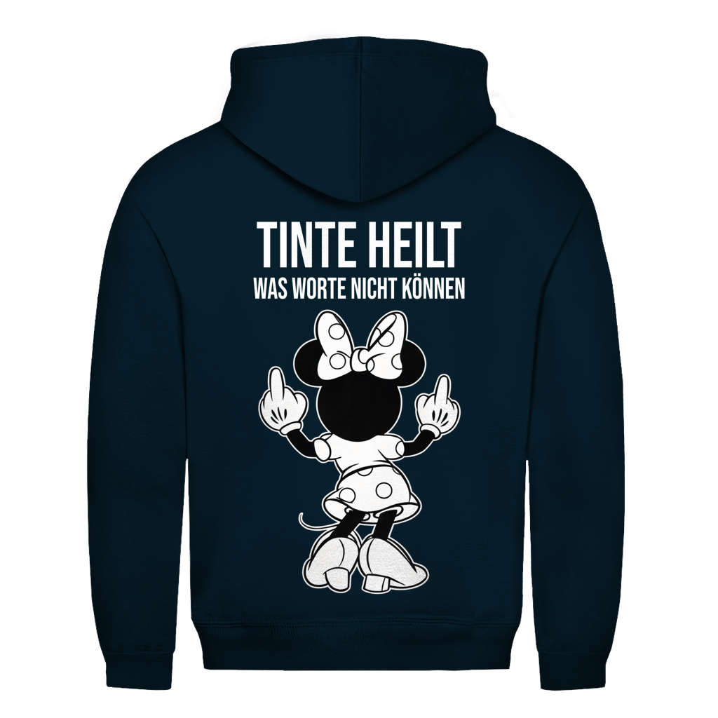 Tinte Heilt Mäuschen Rückendruck | Unisex Hoodie
