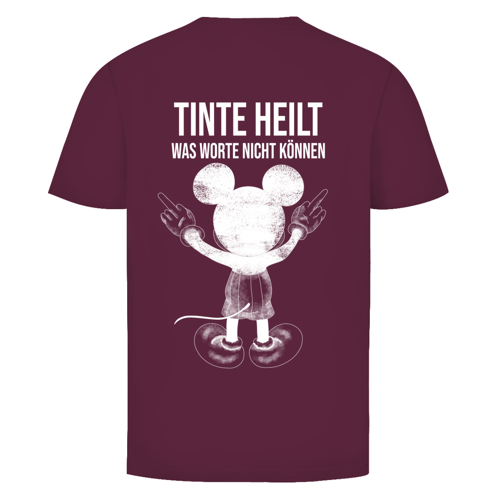 Tinte Heilt Maus Rückendruck | Unisex T-Shirt