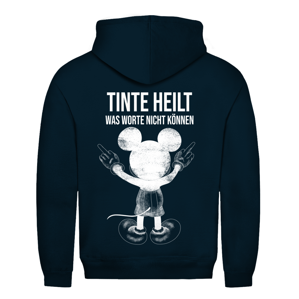 Tinte Heilt Maus Rückendruck | Unisex Hoodie