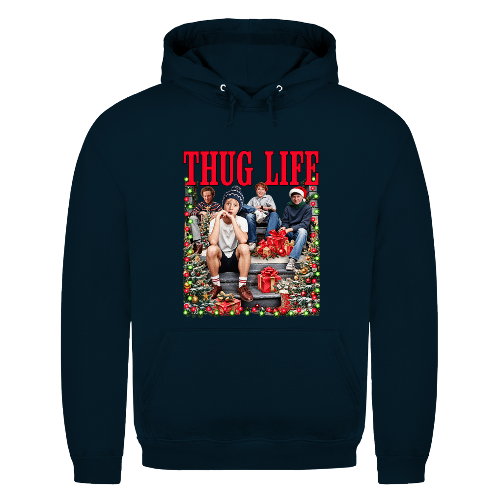 Xmas Thug Life Weihnachtshoodie in Navy