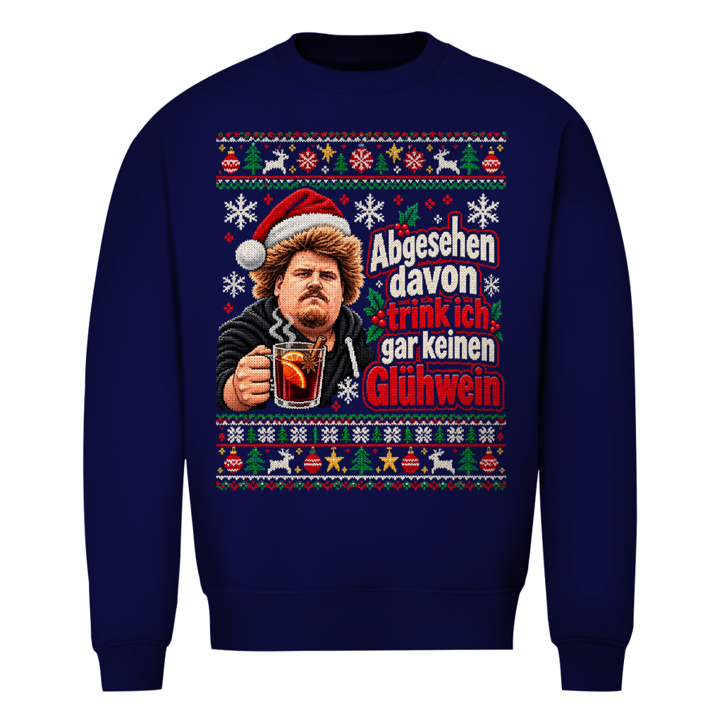 Abgesehen davon Ugly Christmas Sweater in Navy