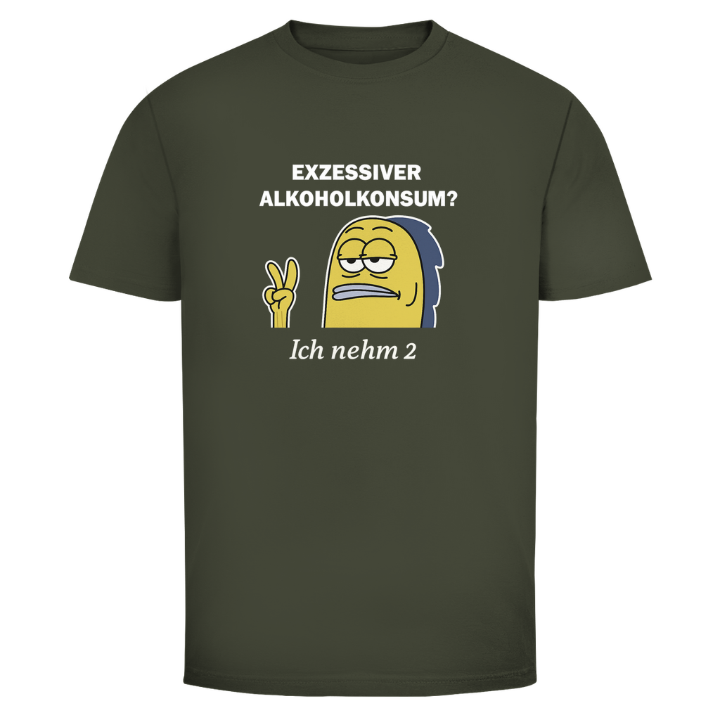 T-Shirt Männer - Exzessiver Alkoholkonsum? Ich nehm 2