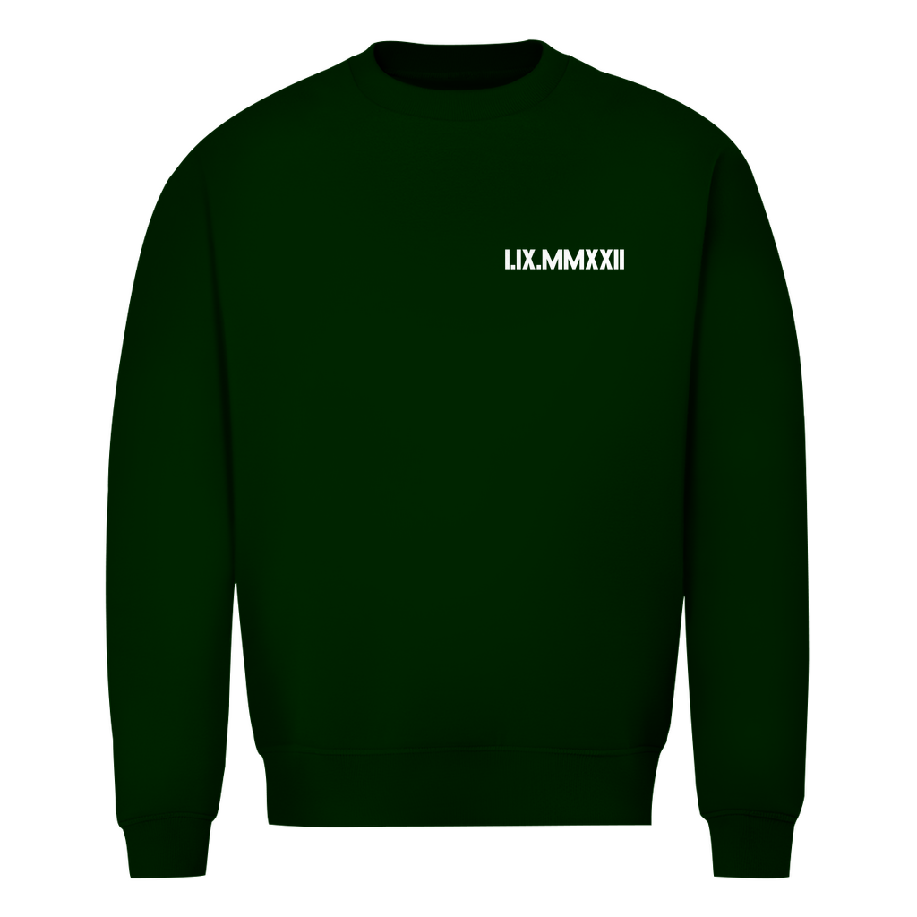 Unisex Sweatshirt – Personalisiertes Datum in römischen Zahlen