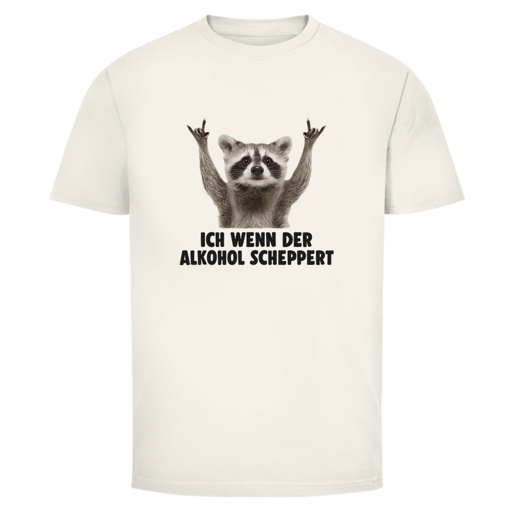 T-Shirt Männer - Ich wenn der Alkohol scheppert