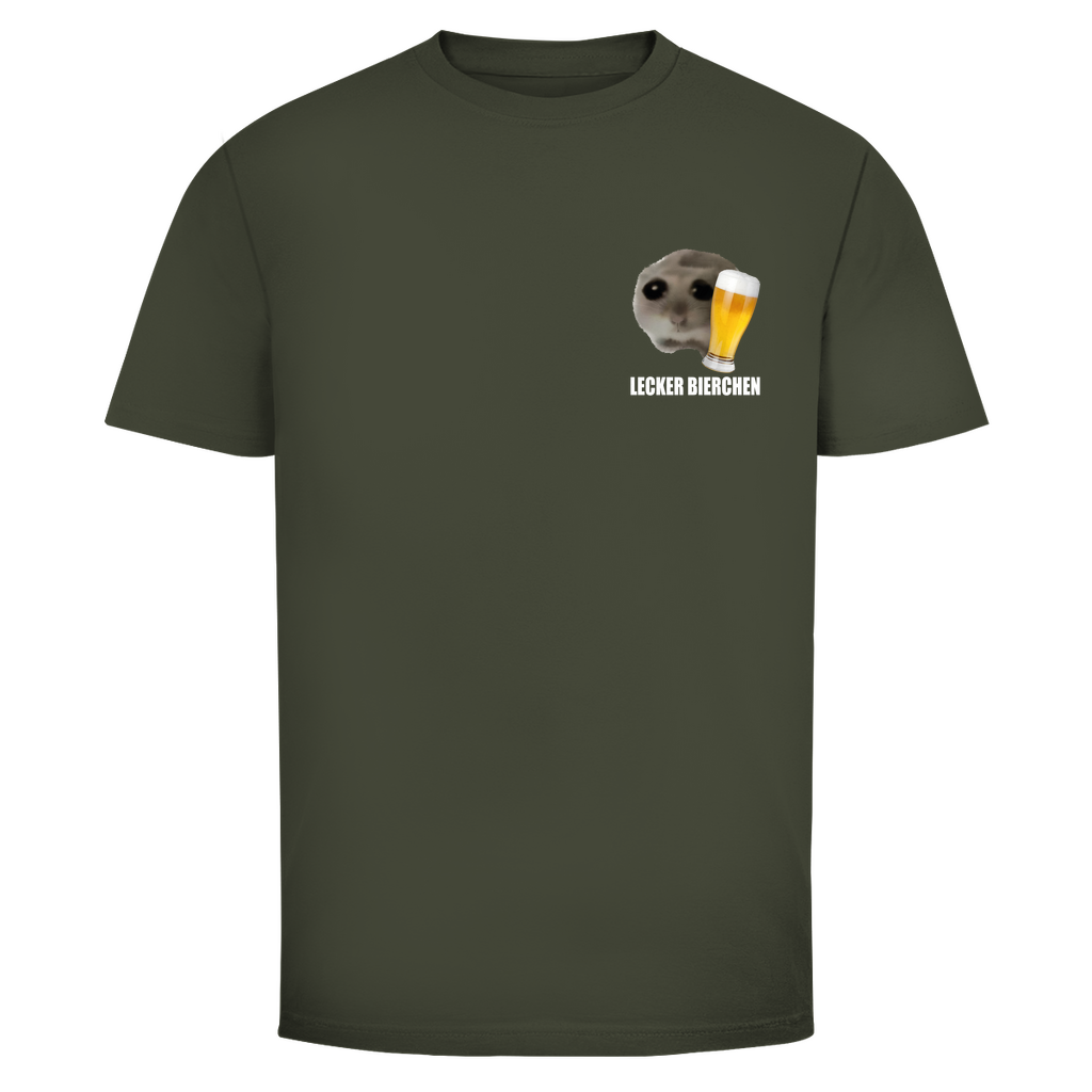 T-Shirt Männer– Lecker Bierchen meme Minimaslistisch