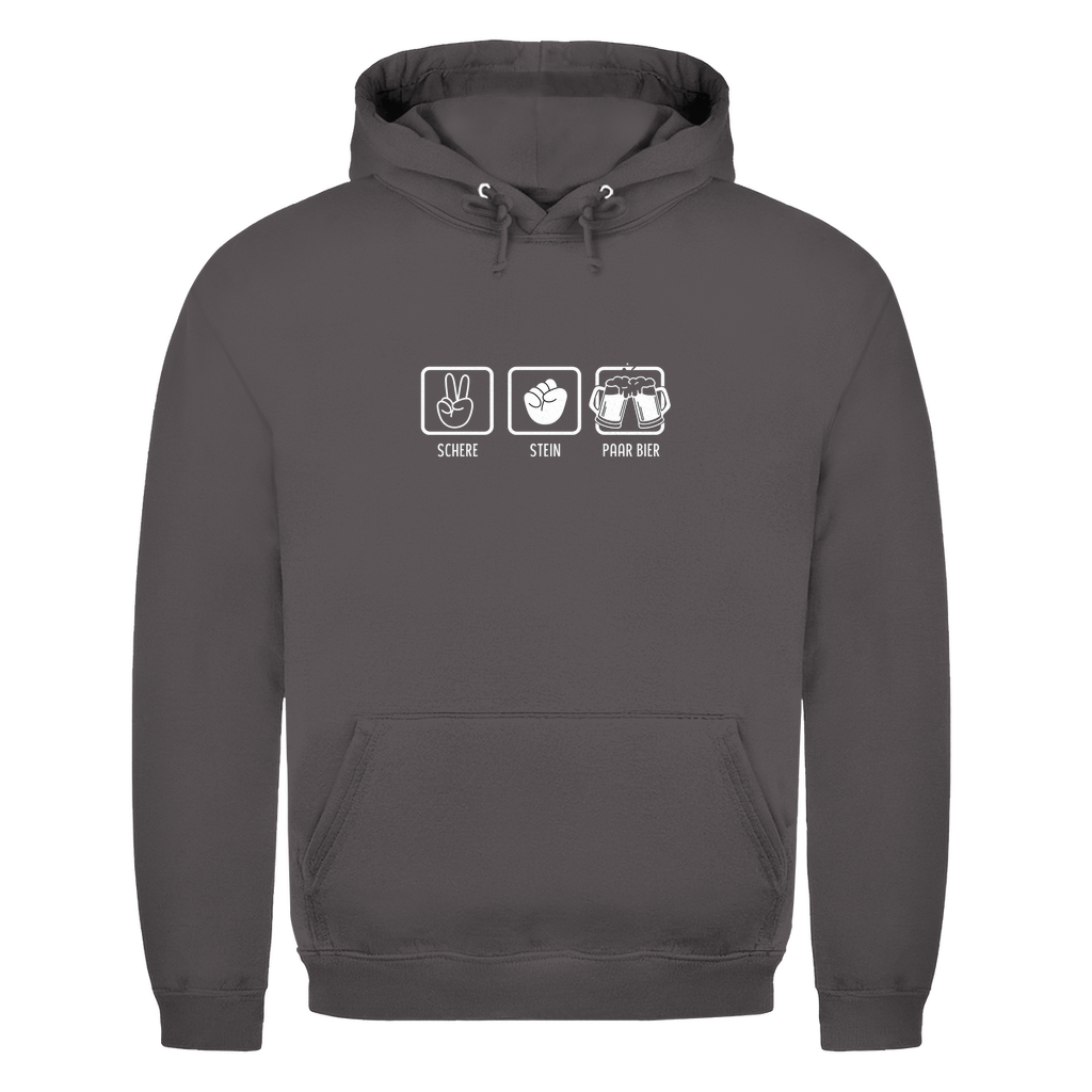 Unisex Hoodie - Schere , Stein, Paar bier