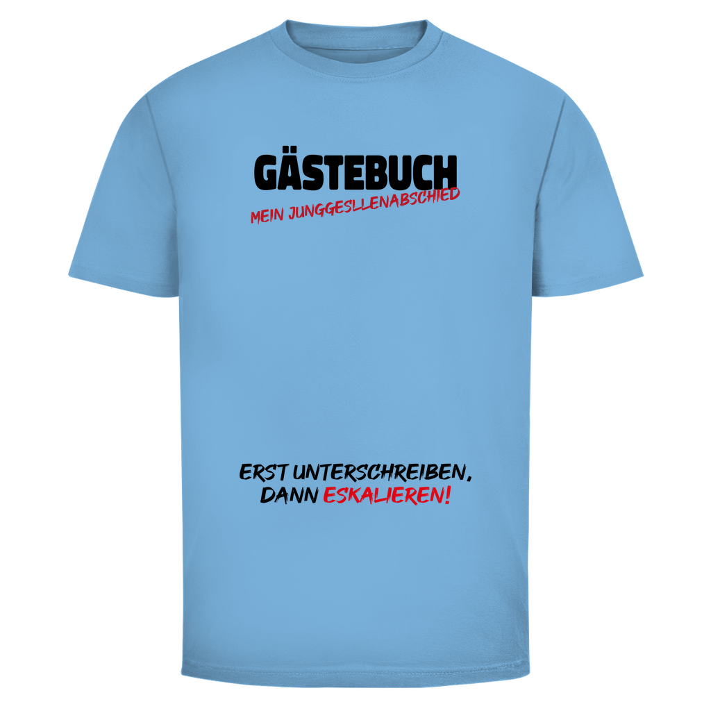 T-Shirt Männer- Gästebuch