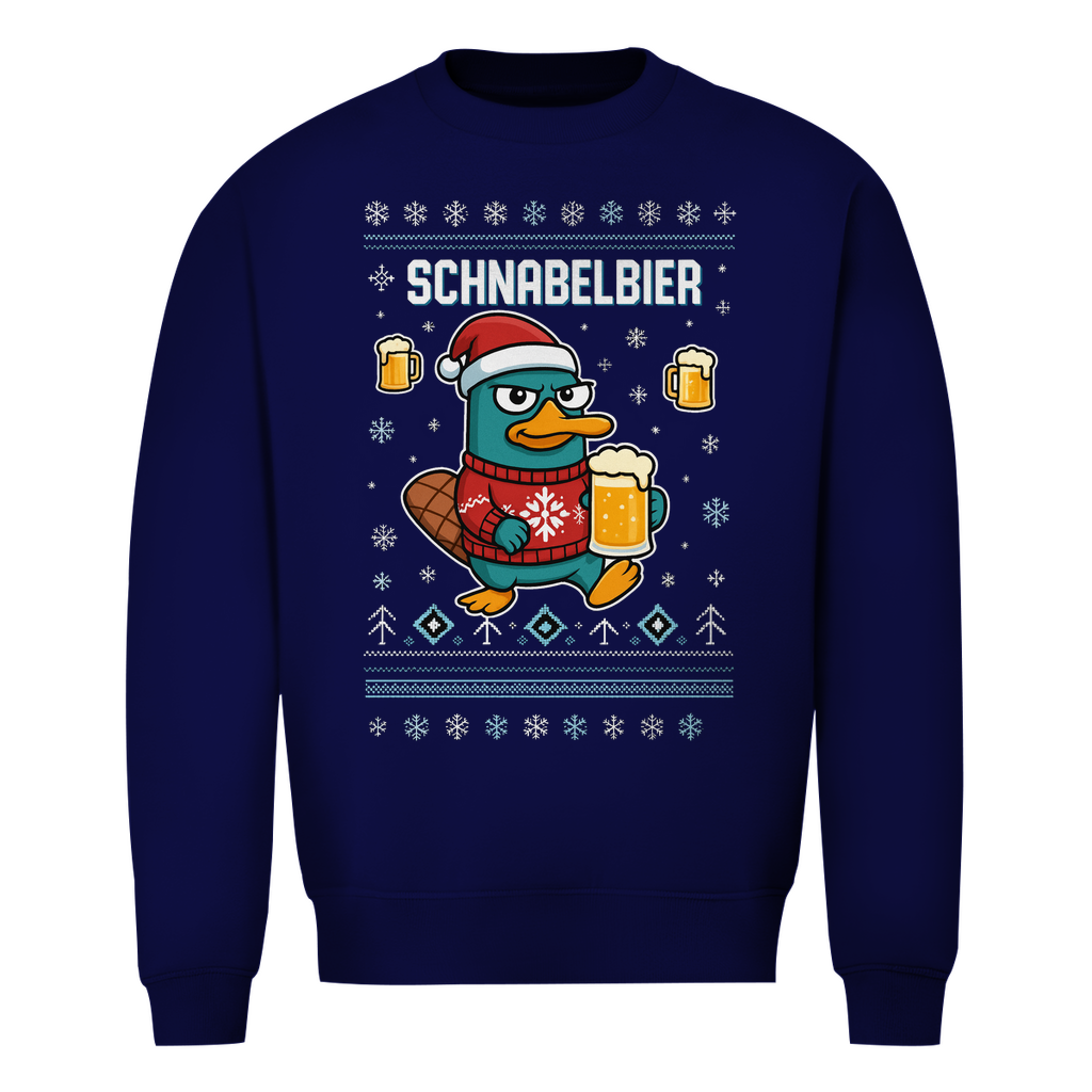 Schnabelbier Xmas Edition Ugly Christmas Sweater in Navy