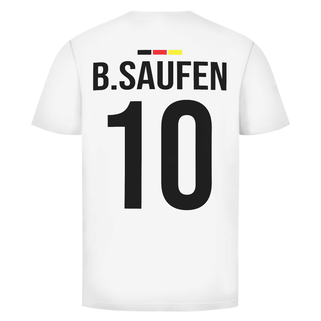 B.Saufen Deutschland Fan Edition beidseitig | Unisex T-Shirt