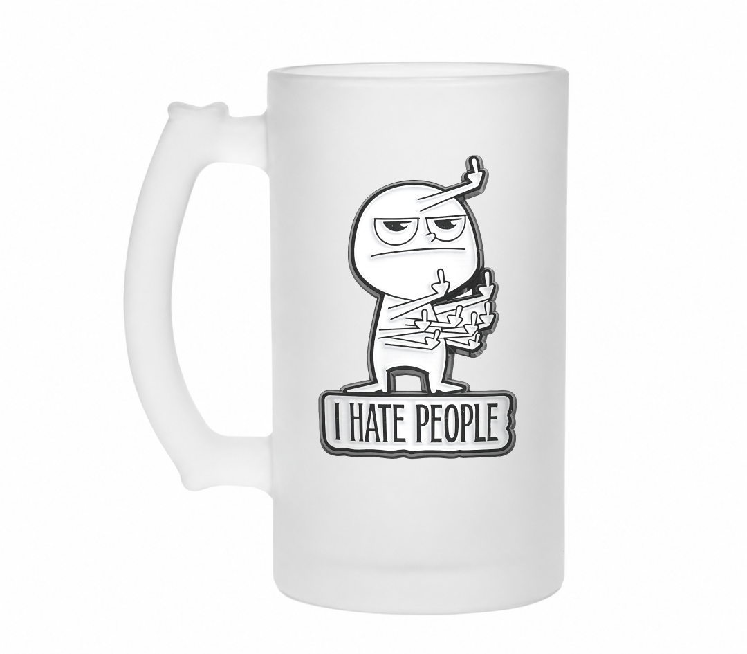 I hate People | Bierglas