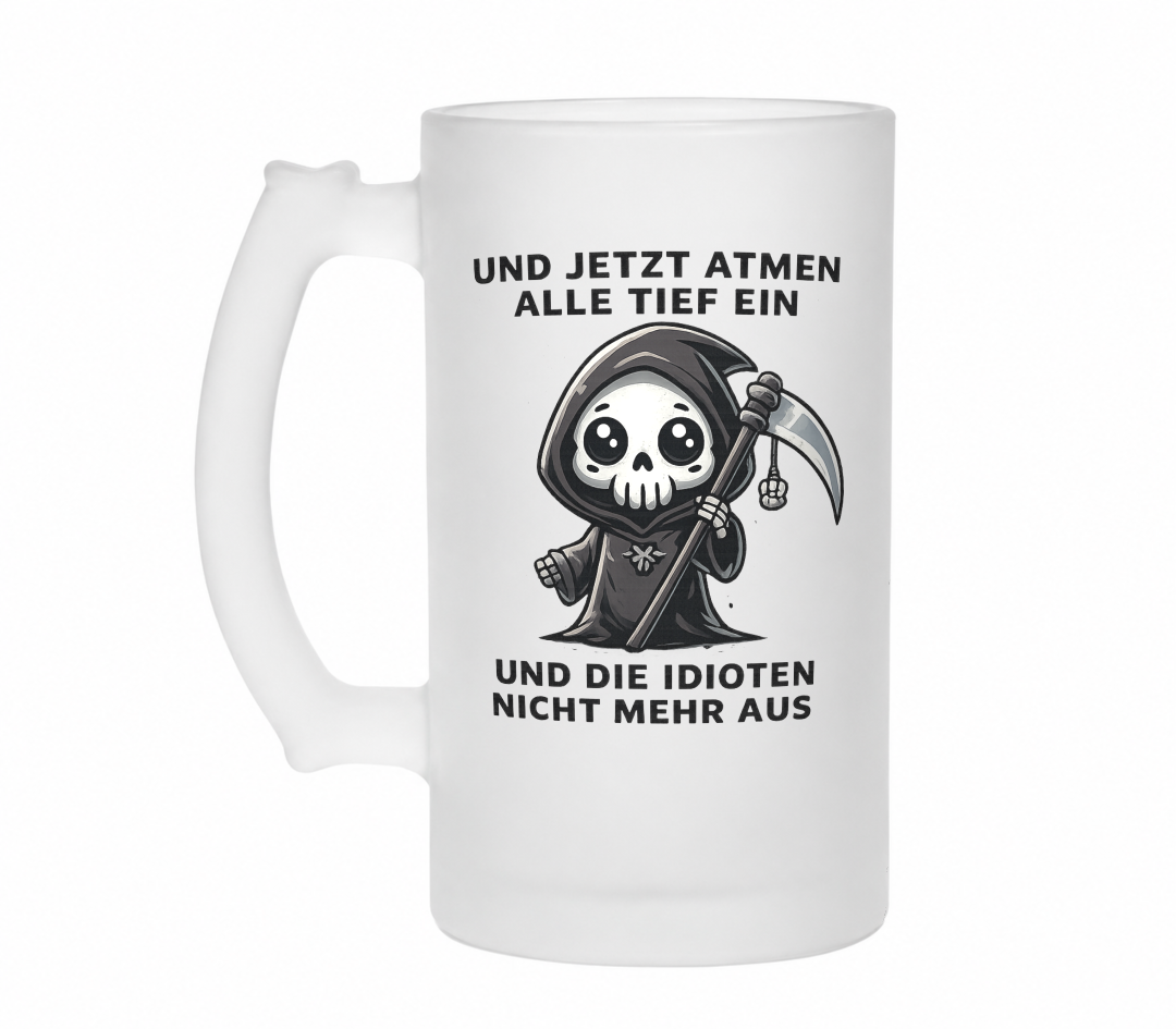 Jetzt atmen alle Tief ein | Bierglas