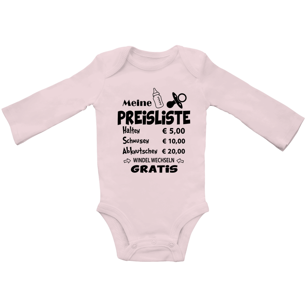 Meine Preisliste | Baby Body Langarm