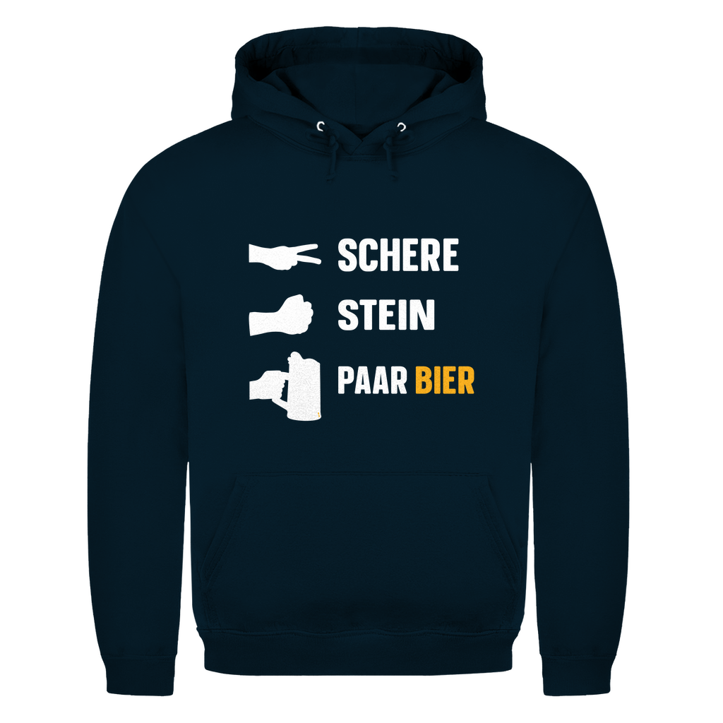 Unisex Hoodie - Schere, Stein, Paar Bier