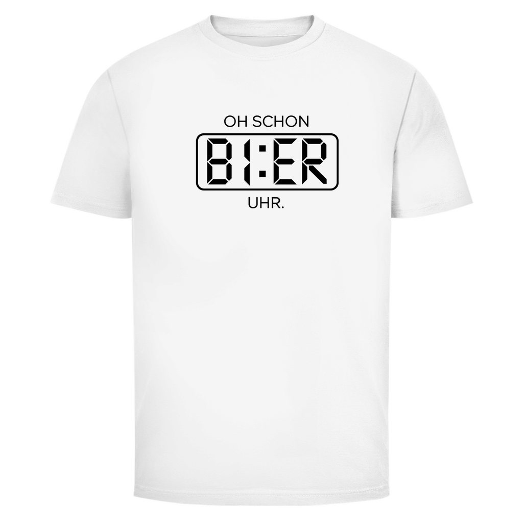 T-Shirt Männer – Oh schon Bier Uhr