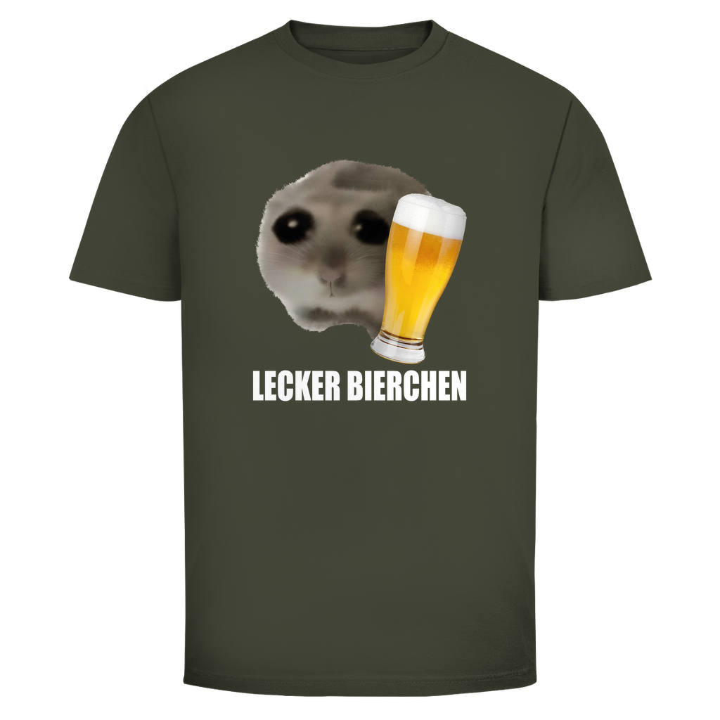 T-Shirt Männer- Lecker Bierchen meme