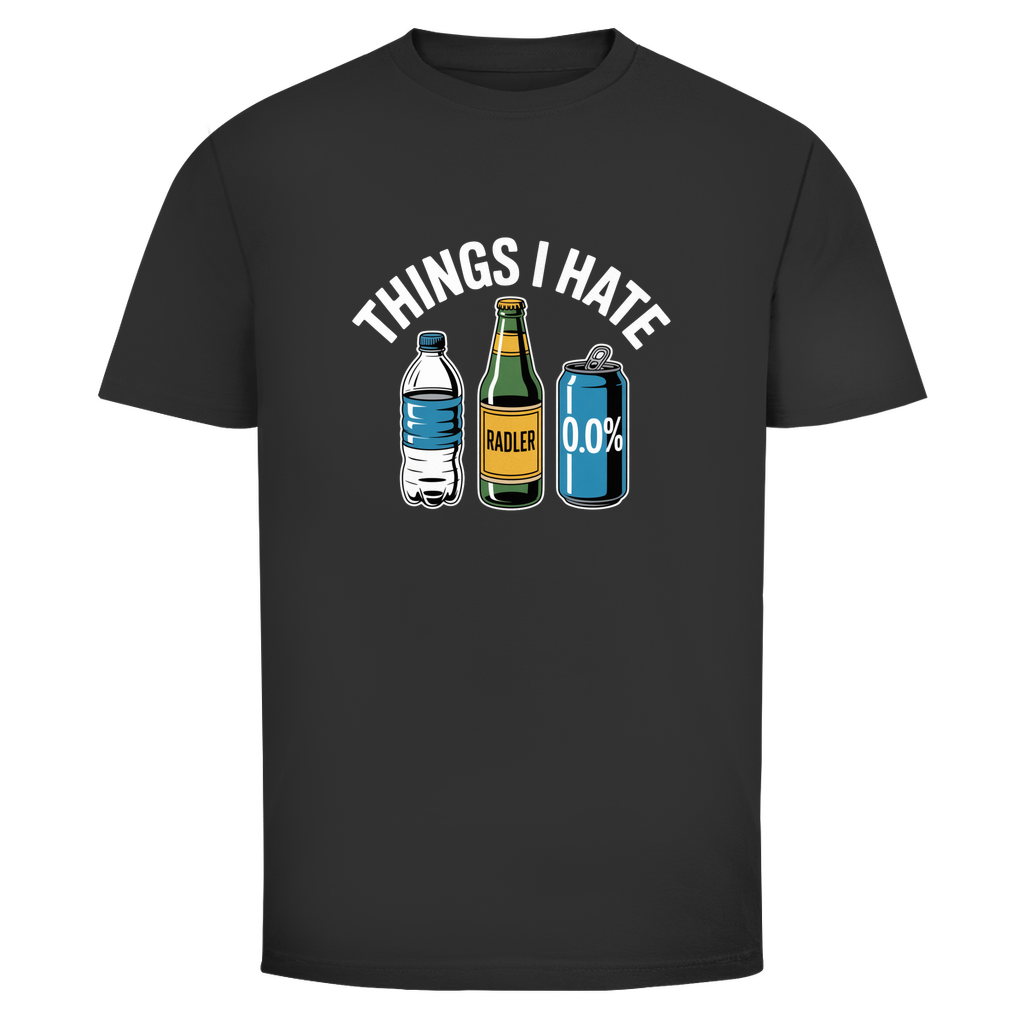 I Hate T-Shirt in Schwarz