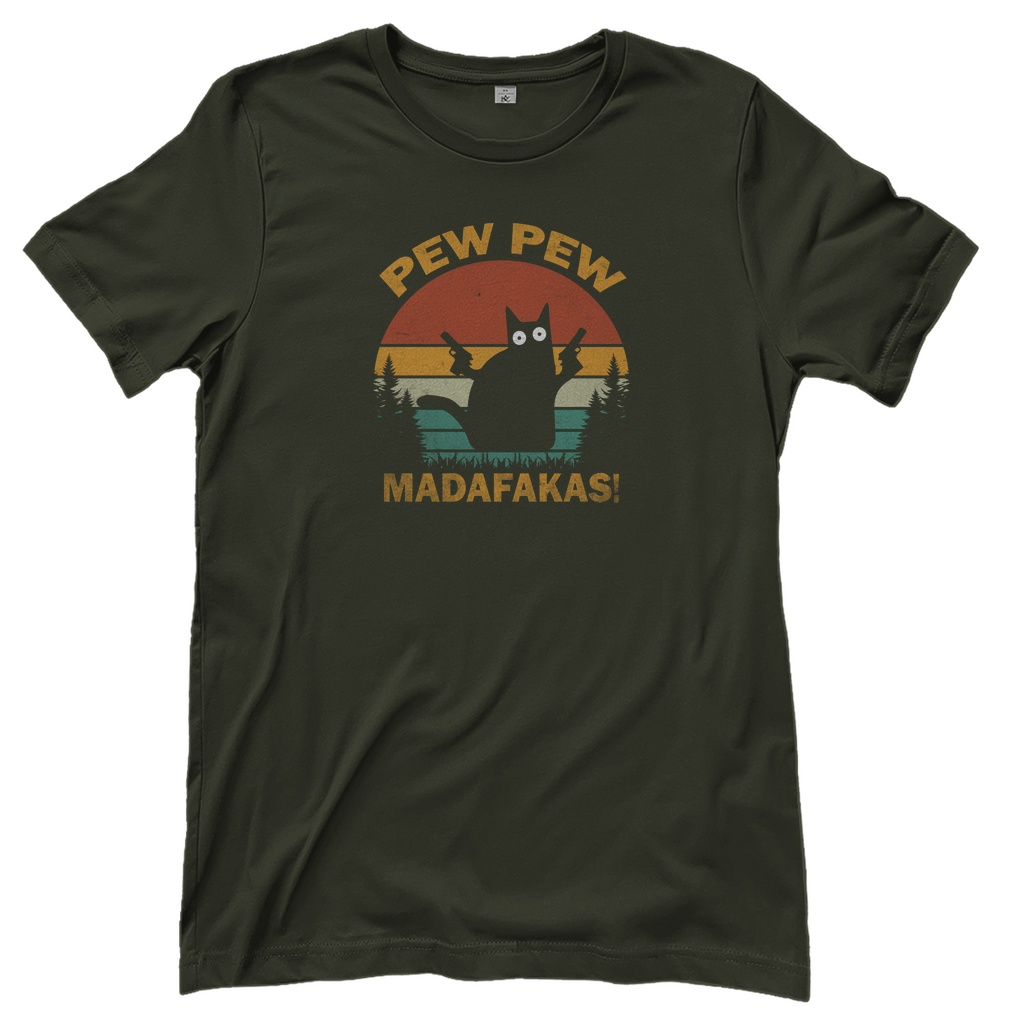 T-Shirt Damen - Pew Pew Madafakas - Vintage Shirt