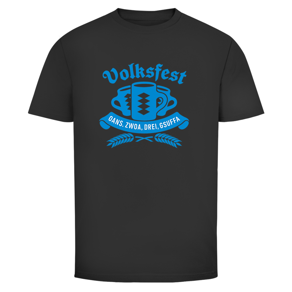 Unisex Wiesn Shirt – Oans, Zwoa, DREI G’suffa!