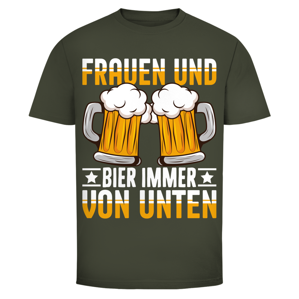 T-Shirt Männer– Frauen & Bier immer von unten