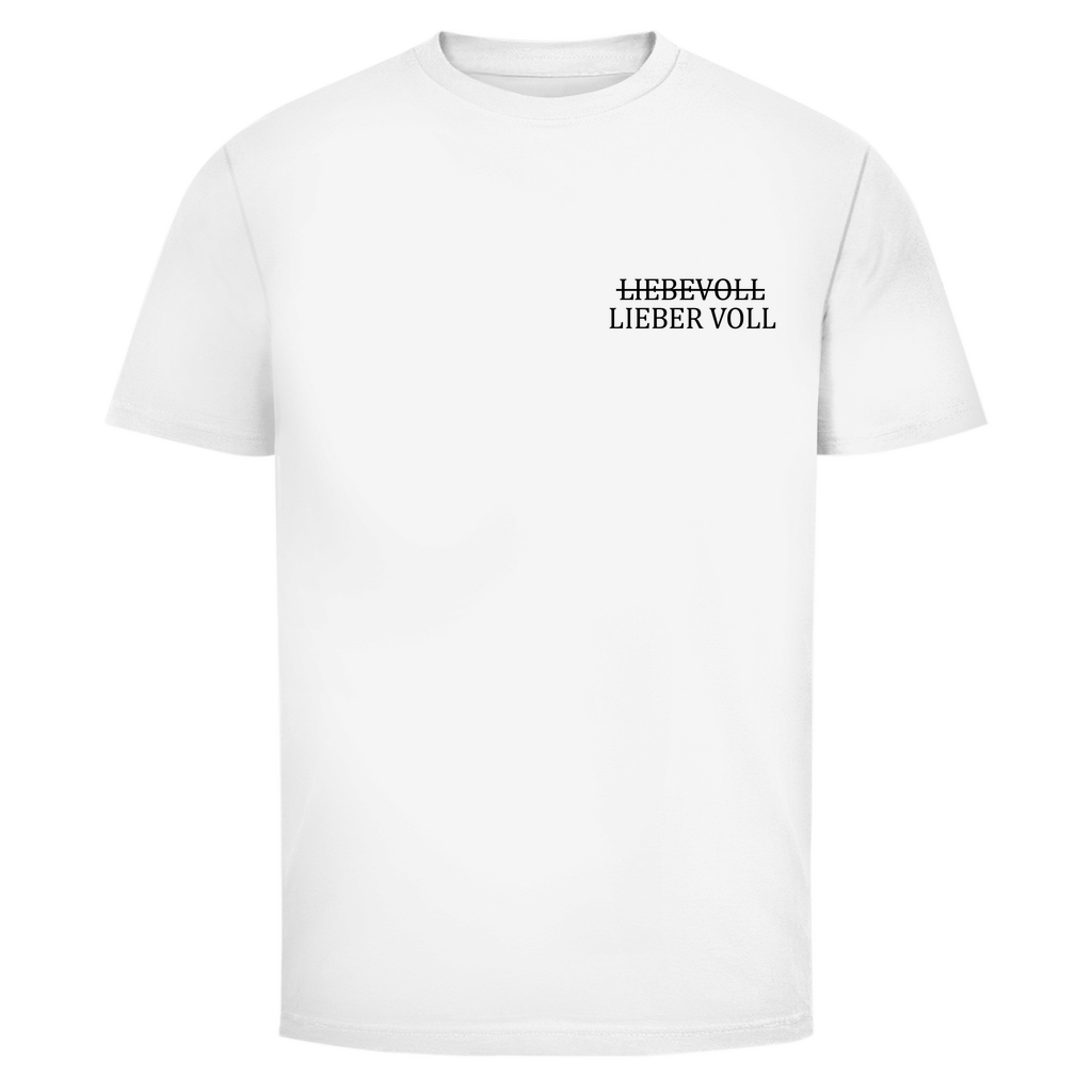 T-Shirt Männer Minimalistisch– Lieber voll
